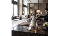 Kettle with Ball Finial Reflective Metal Kettle Figurine Minimalist Ornament for Living Room