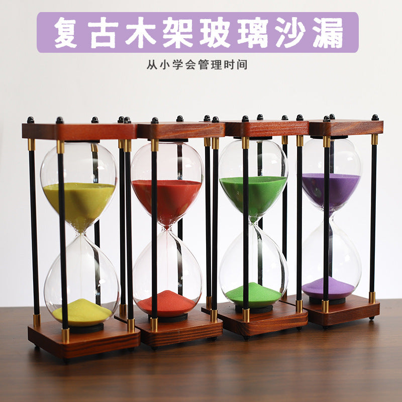 30-Minute Glass Hourglass Timer Vintage Desktop Decor Creative Gift