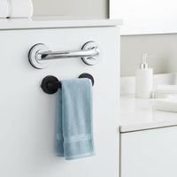 Suction Cup Handle Multi-Surface Glass Door Suction Pull Reusable Drill Drawer Pull for Renters, Seniors, Kitchen, Washroom, Shower