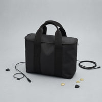 Compact Two-Speaker-Speaker Bag Padded Speaker Carrying Bag Zippered Portable Storage Oxford Cloth