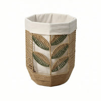 Woven Basket with Liner Lightweight Laundry Basket with Liner Decorative Clothes Hamper for Washroom