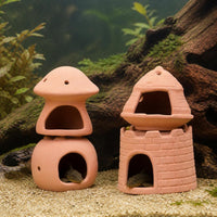 Aquarium Breeding Cave Ceramic Shelter for Fish and Shrimp