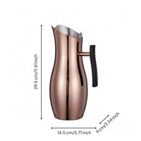Stainless Metal Water Pitcher 2,000 Ml Side Handle Pitcher Single-Piece Drinkware