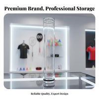 Shuttlecock Storage Tube Steamer Compatible Transparent Shuttlecock Tube Humidity-Resistant-Resistant Clear Badminton Ball Holder for Instructor Es
