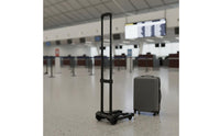 Wear-Resistant Wheels Foldable Luggage Trolley Lightweight Portable Hand Truck Aluminum Alloy Frame Collapsible Dolly Trolley for Travelers, Travel, Shopping