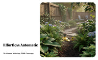 Automatic Water Sprinkler Wide Coverage 360 Degree Rotating Sprinkler Easy to Use Automatic Garden Sprayer for Gardeners, Homeowners, Outdoor