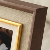 Resin Picture Frame, Moon Brown Photo Frame, Dual Use for Desk Top, Compatible with A4/B4, Photo Stand, Living Room, Gift