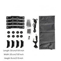 Curved Metal Brackets Roof Tent Installation Kit Gray Storage Pouch Roof Tent Mounting Kit Hook Cord Camping Gear Strap Clip
