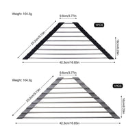 2 Pieces Triangle Sink Drying Rack Space Saving Corner Sink Holder Rustproof