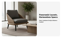 Minimalist Design Curved Shell Armchair Versatile Design Reception Seating Stable Construction Commercial Furniture Easy to Clean for Business Owners, Interior Designers, Hotel Lobby, Coffee Shop, Home Office, Living Room