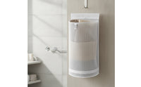 Breathable Hanging Mesh Laundry Hamper Space-Saving Hanging Laundry Hamper Transparent Organizer Long-Lasting for Students, Renters, Bedroom, Rv