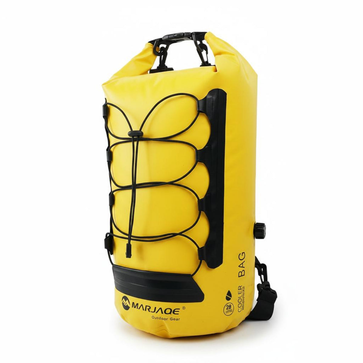 Waterproof Backpack Dry Bag PVC Insulated Backpack Dry Bag Elastic Cord Gear Carrier for Rafting, Stream Trekking