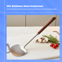 Mushroom Shaped Cooking Spatula Dual-Function Kitchen Utensil Easy to Clean Unique Design for Beginners, Parents, Serving