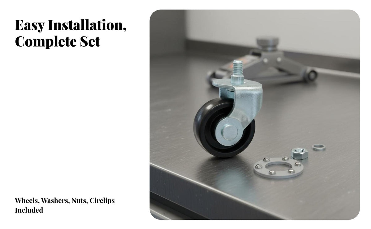 Floor Jack Replacement Wheel Thickened Design Jack Replacement Wheel Strong Load Capacity Heavy Duty Swivel Caster