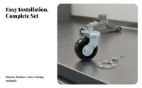 Floor Jack Replacement Wheel Thickened Design Jack Replacement Wheel Strong Load Capacity Heavy Duty Swivel Caster