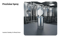 Stainless Steel Rotary Cleaning Nozzle Stainless Steel Spray Head Easy to Install for Factory