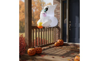 Spooky Halloween Inflatable Ghost Festive Halloween Hanging Ghost Lightweight Reusable for Yard, Porch