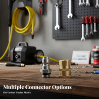 1/4 Inch Quick Coupler Set Leak-Tight Pressure Washer Quick Connect Adapter Heavy Duty Car Wash Foam Dispenser Connector for Professionals