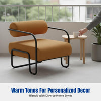 Nordic Designer Lounge Sofa Chair, Metal Frame, Minimalist, Ergonomic, For Living Room, Bedroom, Balcony, Multiple Colors