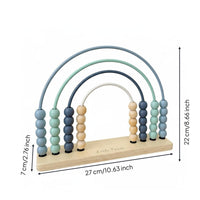 Rainbow Abacus Toy Colorful Beads Counting Frame Hand-Eye Coordination Addition Subtraction Learning Tool for Kids, Preschoolers, Homeschooling