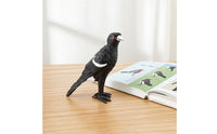 Magpie Figurine Lifelike Bird Figurine with Feather Texture Magpie Model Textured Simulation Bird Realistic for Collectors