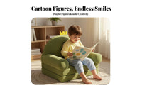 2-in-1 Design transformable Flip-Open Sofa Soft and Comfy transformable Character Lounger creature Theme Toddler Armchair Foldable for Toddlers, Infants, Parents, storytime reading corner, Nap Time, Playroom, Nursery