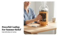 Desktop Air Chiller 400ml Water Tank Humidifier Cooling Fan 3 Speeds Portable Misting Fan for Office, Bedroom, Dorm Room