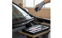 7 Pieces Automotive Windshield Glass Removal Kit with Tray Handheld Windshield Removal Tool Kit High-Performance Suction Cup Impact-Resistant for Mechanics