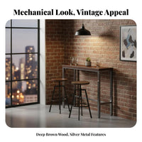 Narrow sofa table Bar Table Set utilitarian Design Pub Furniture Modern aesthetic and appearance Household Furnishing for partners, Small areas, Living Room, morning meal corner