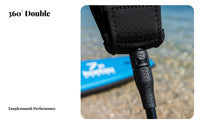 Stand-up Paddleboard Leg Rope All-Direction Turn Upright Paddleboard Leash Wave-Riding Board Leash Comfortable Padded Cuff