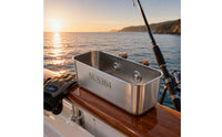 Rail Mounted Box Smooth Stainless Box Easy to Clean Marine Angling Supplies for Yacht Railing