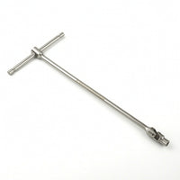 T-Handle Socket Wrench Swivel Head Socket Wrench Tool Long Shaft for Mechanics