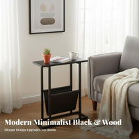 Minimalist Design C-Shaped Sofa Table Space-Saving C-Shaped Table Multi-Functional Nightstand 2-Tier Storage for Apartment Dwellers, Homeowners, Work-from-Home Professionals, Living Room, Bedroom, Small Spaces, perusing corner