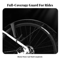 2 Pieces Two-Wheeler Mudguard Set Long-Lasting Bike Mudguard Set Two-Wheeler Spray Guard Wide Compatibility Cycling Accessory