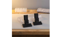 2 Pieces Matte Black Dust Cover Hinge Pivoting Turntable Player Cover Hinge