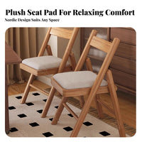 Foldable Design Padded Folding Chair Space-Saving Upholstered Folding Chair Stackable foldable Seat adaptable for Apartment Dwellers, Office Workers, Small Apartments, Home Dining Areas, Conference Halls, Party Venues