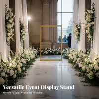 Square Wedding Arch Stable Structure Square Flower Arch Reusable Metal Backdrop Frame for Florists