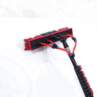 Photovoltaic Panel Cleaning Brush Kit Reinforced Telescopic Brush Pole Set Dense Bristles Water Fed Window Cleaner Kit for Glass, Exterior Walls