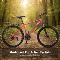 Plastic Mountain Bike Mudguard Sleek Shape Mountain Bike Mudguard Set Mountain Bike Mudguards Aerodynamic Design
