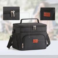 Portable Cooler Bag with Shoulder Strap Lightweight Soft-Sided Cooler Compact Insulated Lunch Bag Leakproof for Picnics