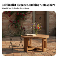 Waterproof Round Pedestal Table Modern Design Round Tripod Table Sturdy Construction outsidedoor Furniture adaptable Use for Hospitality Business Owners, Homeowners, Garden, Balcony, waterside, Living Room