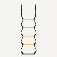 Long-Lasting Rope Ladder with Resin Rungs Non-Slip Marine Rope Ladder Compact Portable for Boaters, Boats, Yachts, Docks
