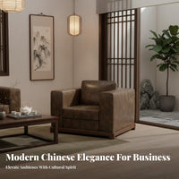 Wooden Frame Couch and Table Combination New Chinese design Sofa Set Modern Minimalist Design Office Furniture for Businesses, Hotel Lobby, Living Room