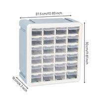 24-Compartment Drawer Cabinet Pull-out Drawers 24-Drawer Organizer