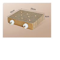 Stress Relief Cardboard Bird Toy Chewable Parrot Gnaw Board Natural Behavior Bird Chewing Block Beak Care for Cockatiels, Lovebirds, Parrots, Bird Enclosure, Playtime