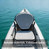 Inflatable Kayak Seat Easy to Inflate and Deflate Stand-up Paddleboard Spine Rest Seat Foldable Adjustable Straps for Canoeists