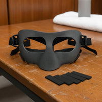 Impact-Resistant Athletic Face Guard Adjustable Straps Molded Face Guard Mm Pads for Basketball Training