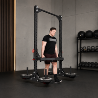 Yoke Squat Rack, Power Rack, Steel-Made, Matte Black, Home Training, Fitness Equipment