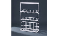 Floor Standing Rack with Slanted Shelves Rust-Resistant 3-Tier Storage Rack Compact Shelving Unit for Washroom