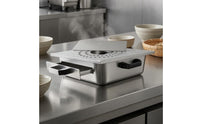 Fitted Lid Rice Noodle Steamer Black Side Handles Rice Noodle Roll Steamer Rectangular Cheung Fun Maker Compact